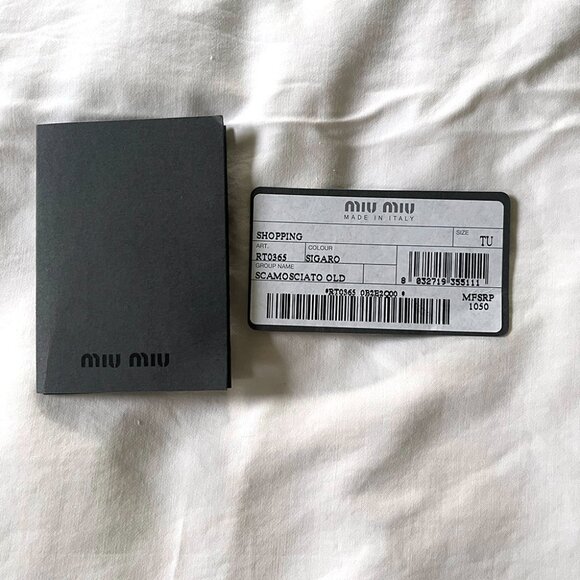 Miu Miu Brown Suede Bow Satchel Bag - Picture 7 of 8